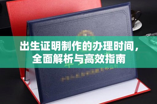 伊通出生证明制作的办理时间，全面解析与高效指南