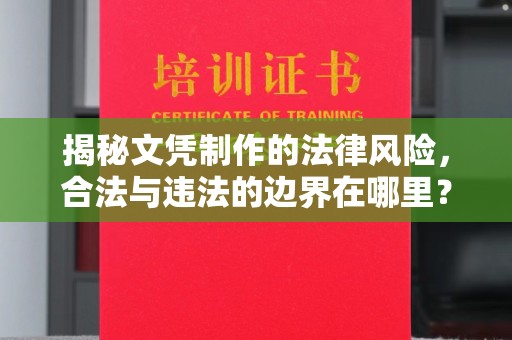 伊通揭秘文凭制作的法律风险，合法与违法的边界在哪里？
